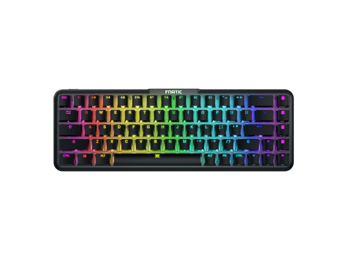 Teclado Gamer FNATIC Streak65 Black – Teclado compacto, perfil bajo y diseño negro para velocidad y precisión en eSports