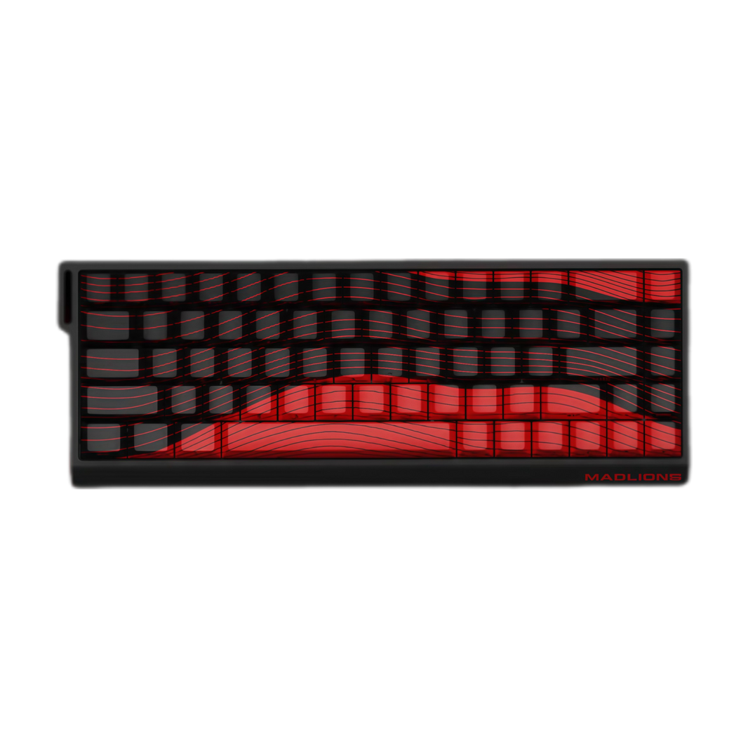 Teclado Gamer MADLIONS MAD68 R – Layout 65%, Switches Magnéticos Hall Effect, Diseño Compacto y Preciso para eSports