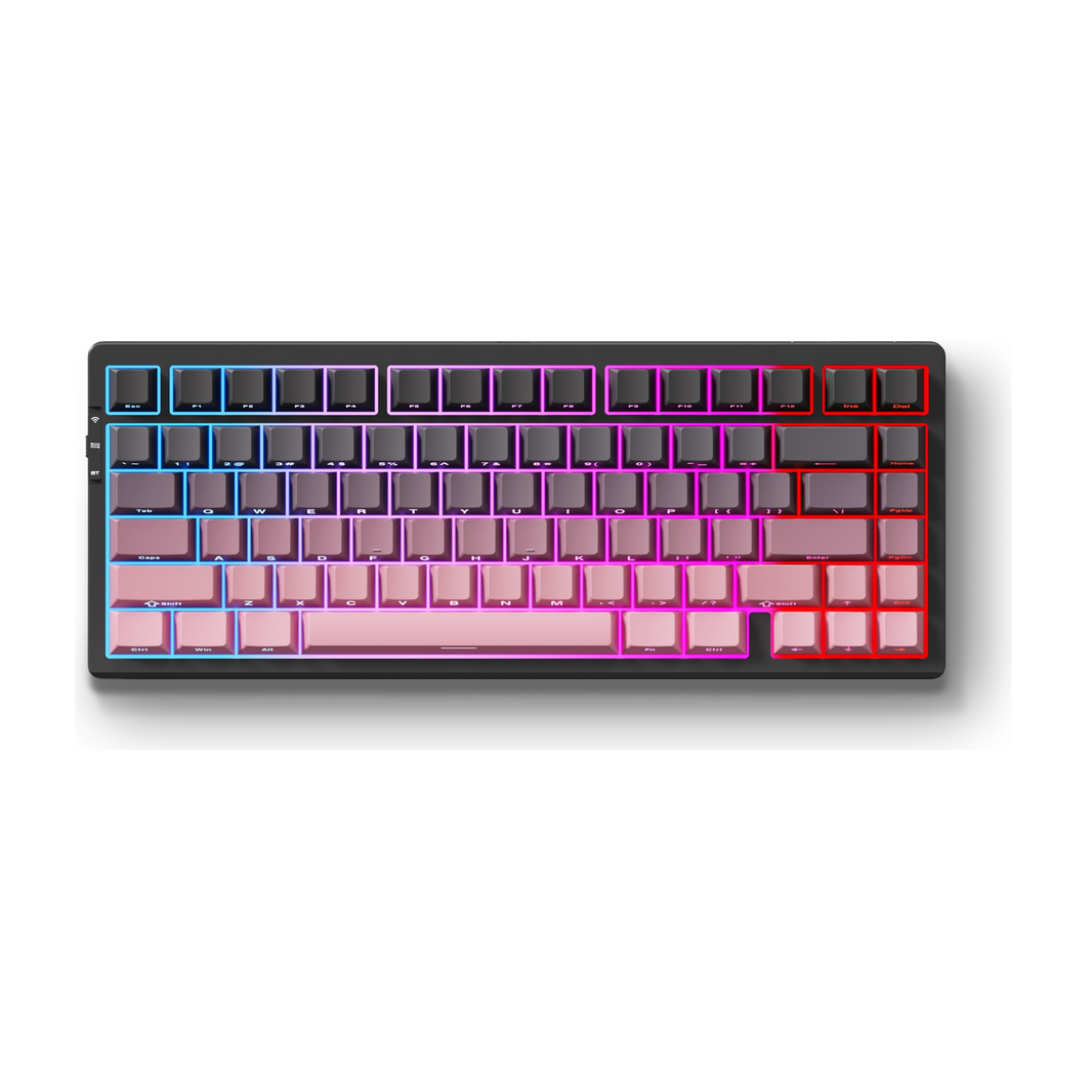 Teclado Gamer MCHOSE G75PRO Black Pink – Layout 75 por ciento, diseño en negro y rosa, ideal para setups personalizados