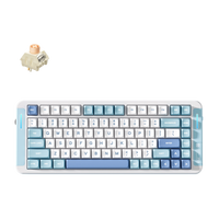 Teclado Gamer MCHOSE X75 V2 Blue – Teclado 75 por ciento con diseño azul, switches precisos y enfoque competitivo