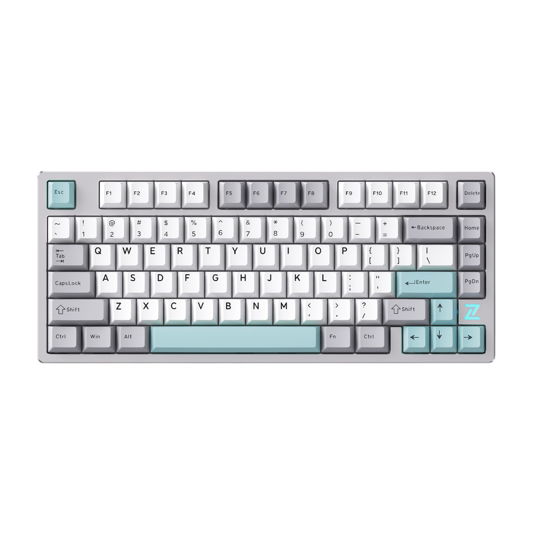 Teclado Gamer MCHOSE Z75S Aluminio Grey and Blue – Layout 75 por ciento, estructura de aluminio y diseño en gris y azul

