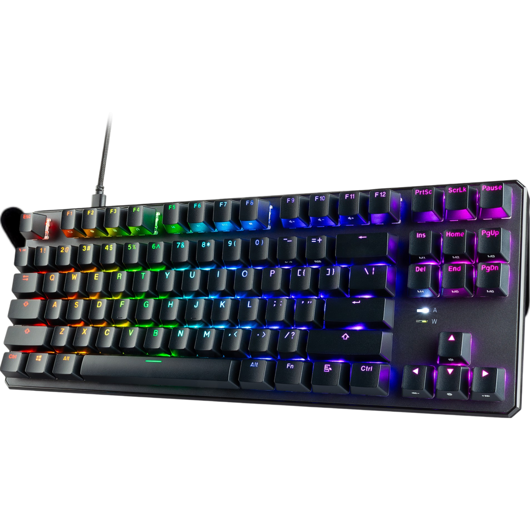 Teclado Gamer Tecware Phantom Plus Wraith – Switches Pink, diseño llamativo y respuesta rápida para sesiones intensas de juego

