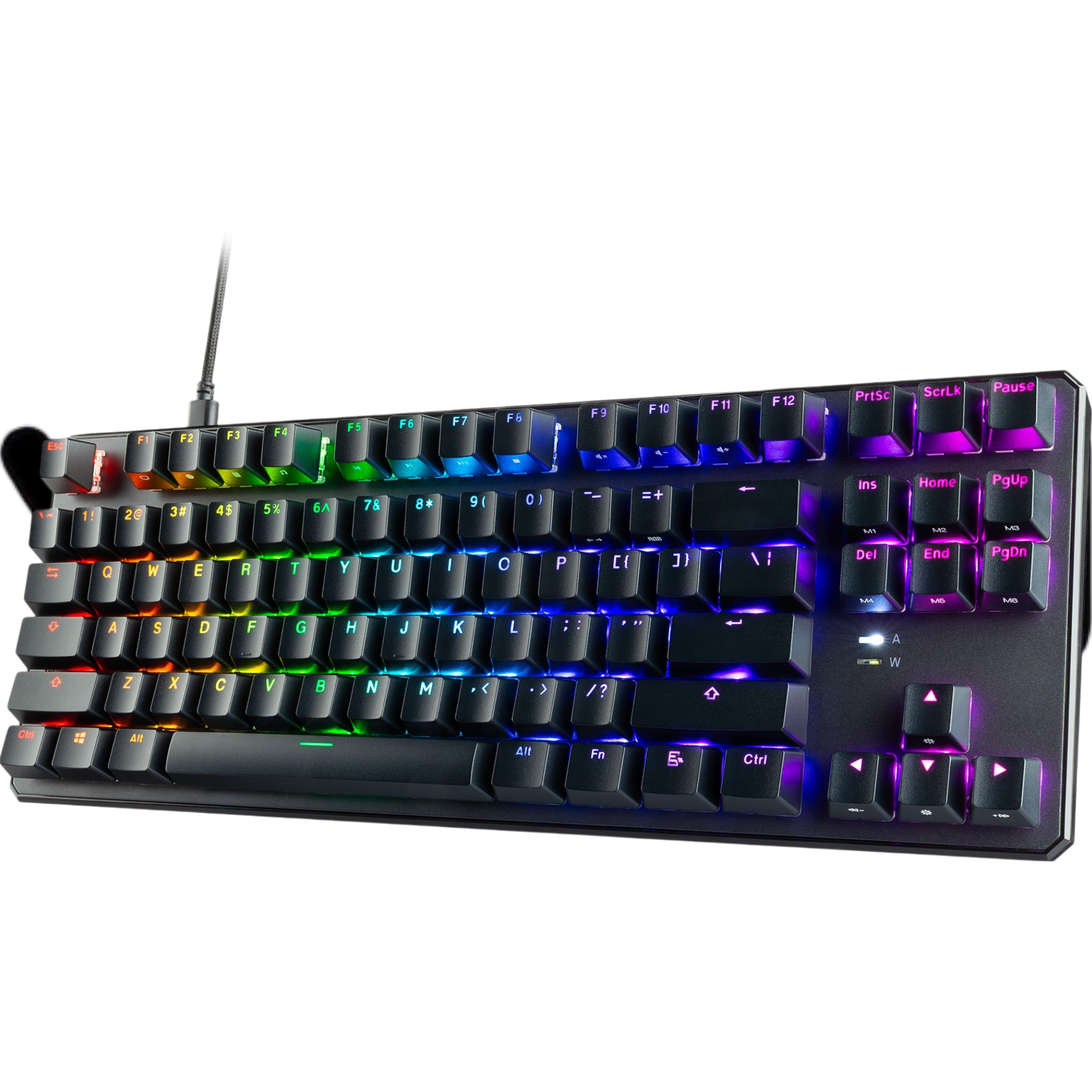 Teclado Gamer Tecware Phantom Plus Wraith – Switches Pink, diseño llamativo y respuesta rápida para sesiones intensas de juego

