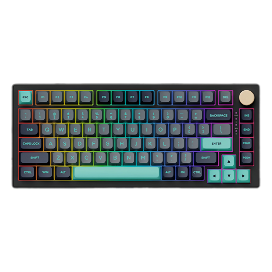Teclado Gamer VGN N75 Wired Caribbean Blue – Layout 75 por ciento, conexión por cable y diseño en color azul caribeño