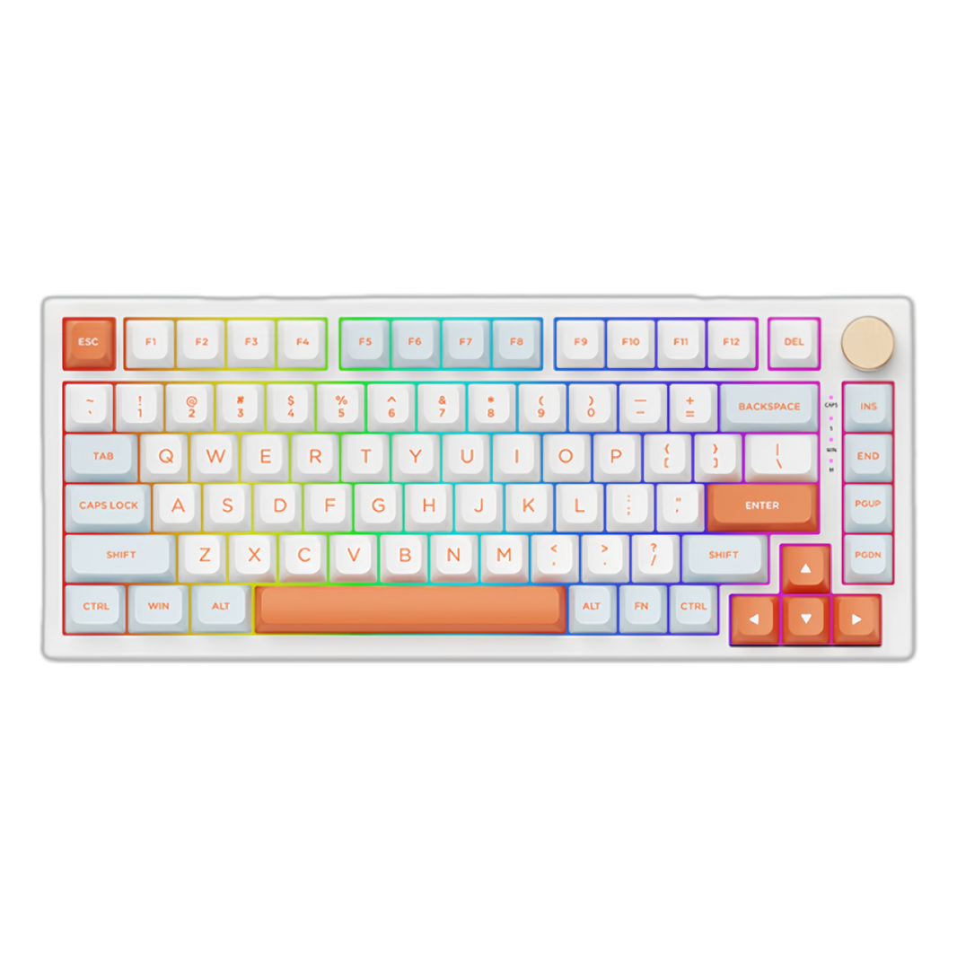Teclado Gamer VGN N75 Wired Orange – Teclado 75 por ciento con conexión por cable y diseño en color naranja vibrante
