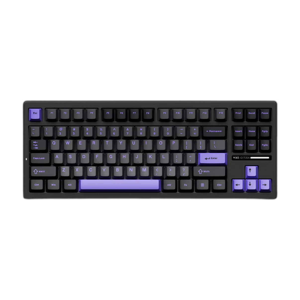 Teclado Gamer VGN S87 Misty Purple – Layout TKL 87%, Diseño en Color Morado, Alto Rendimiento para Gaming Profesional