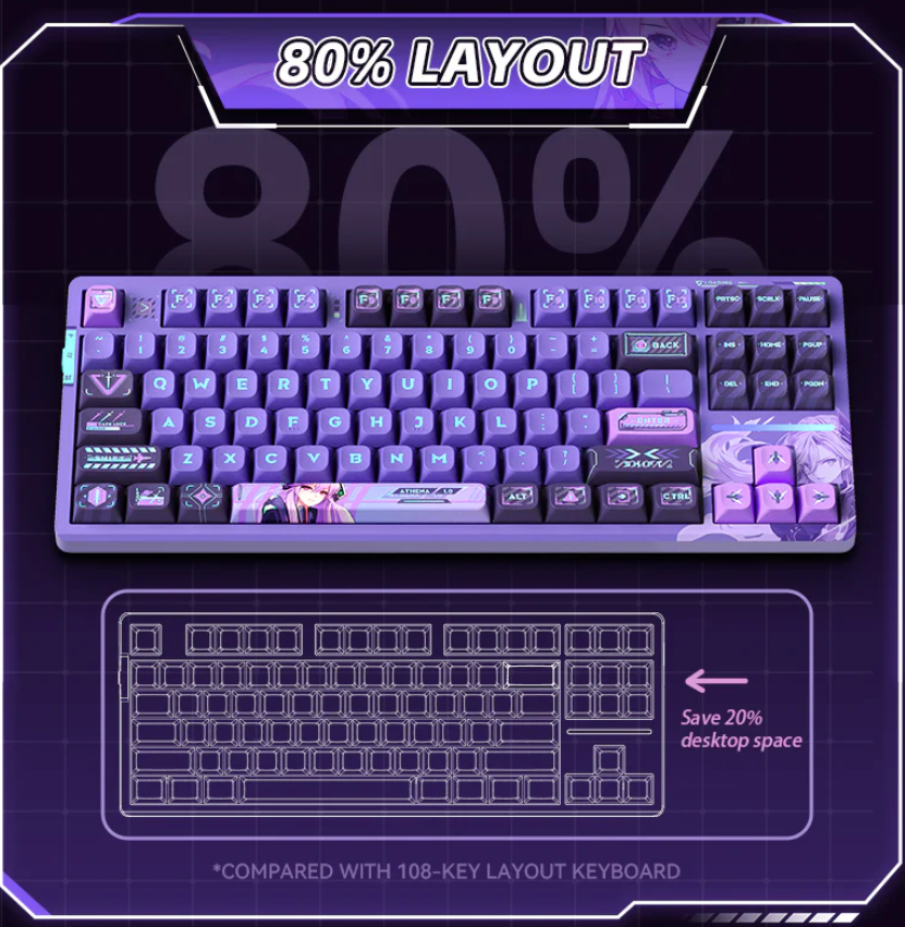 Teclado Gamer VGN V87 Pro Athena