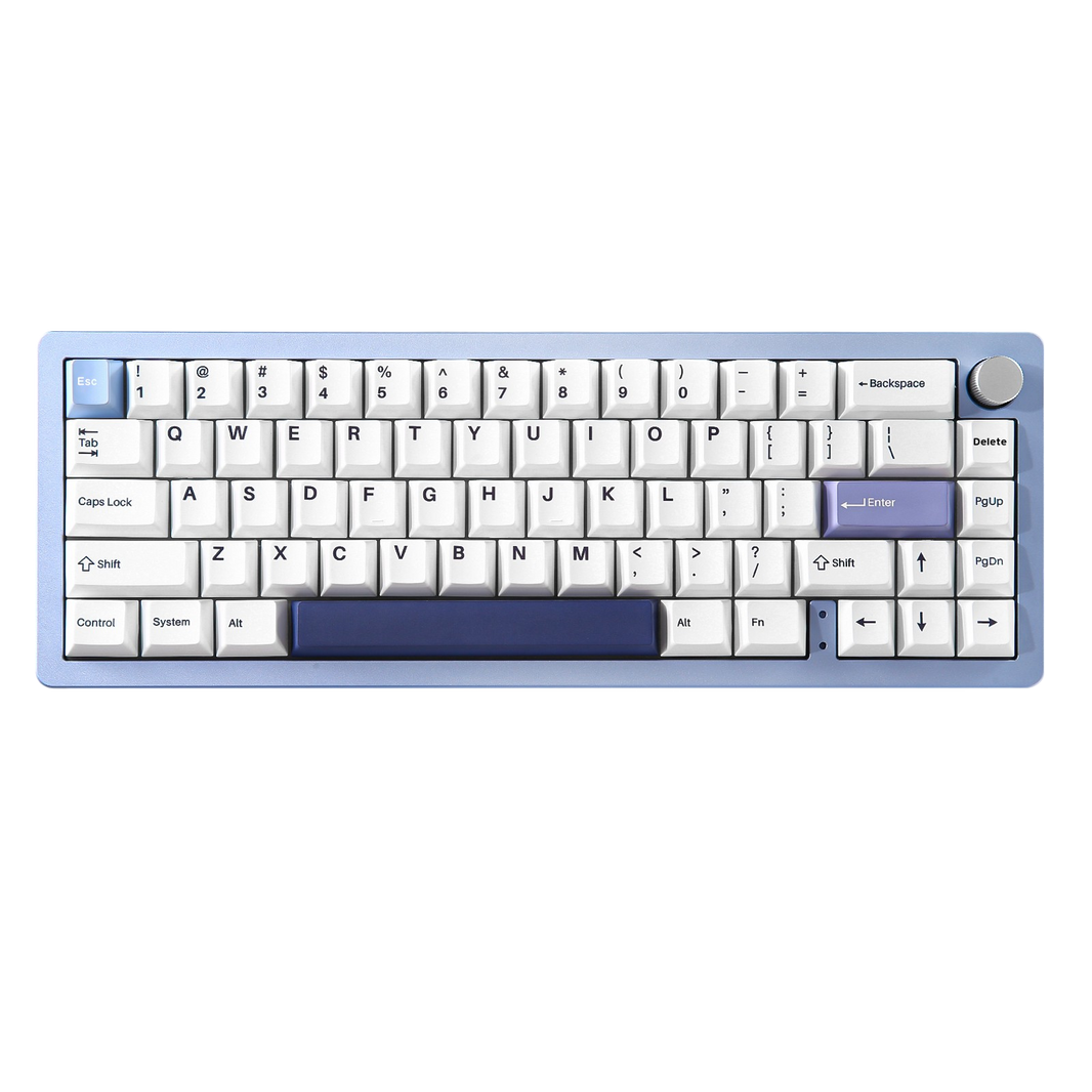 Teclado Gamer Yunzii AL66 Blue Milk – Layout 65 por ciento, switches Blue Milk y diseño compacto para setups personalizados