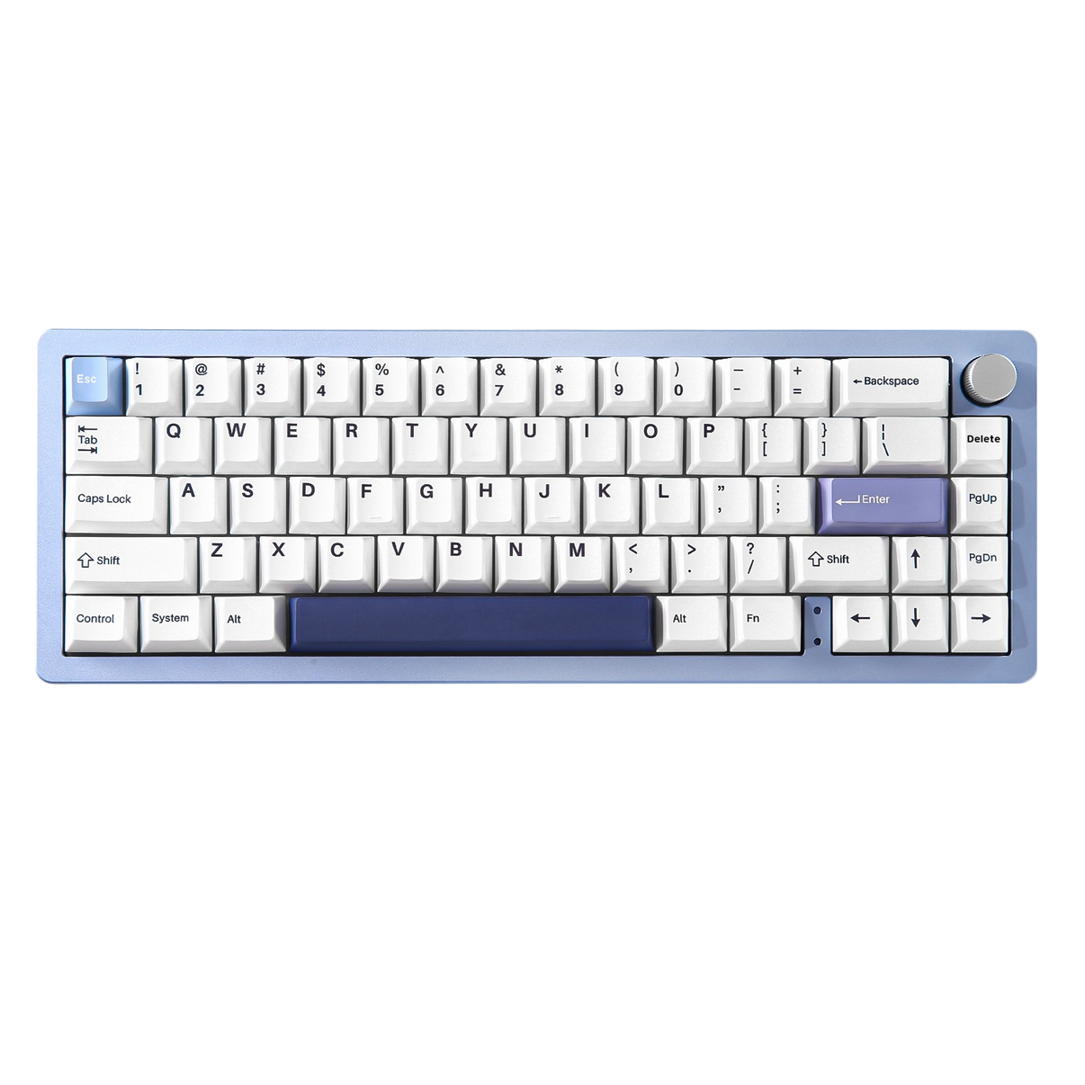 Teclado Gamer Yunzii AL66 Blue Milk – Layout 65 por ciento, switches Blue Milk y diseño compacto para setups personalizados
