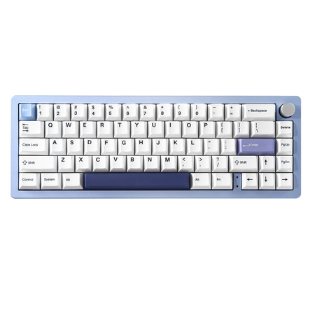 Teclado Gamer Yunzii AL66 Blue Milk – Layout 65 por ciento, switches Blue Milk y diseño compacto para setups personalizados