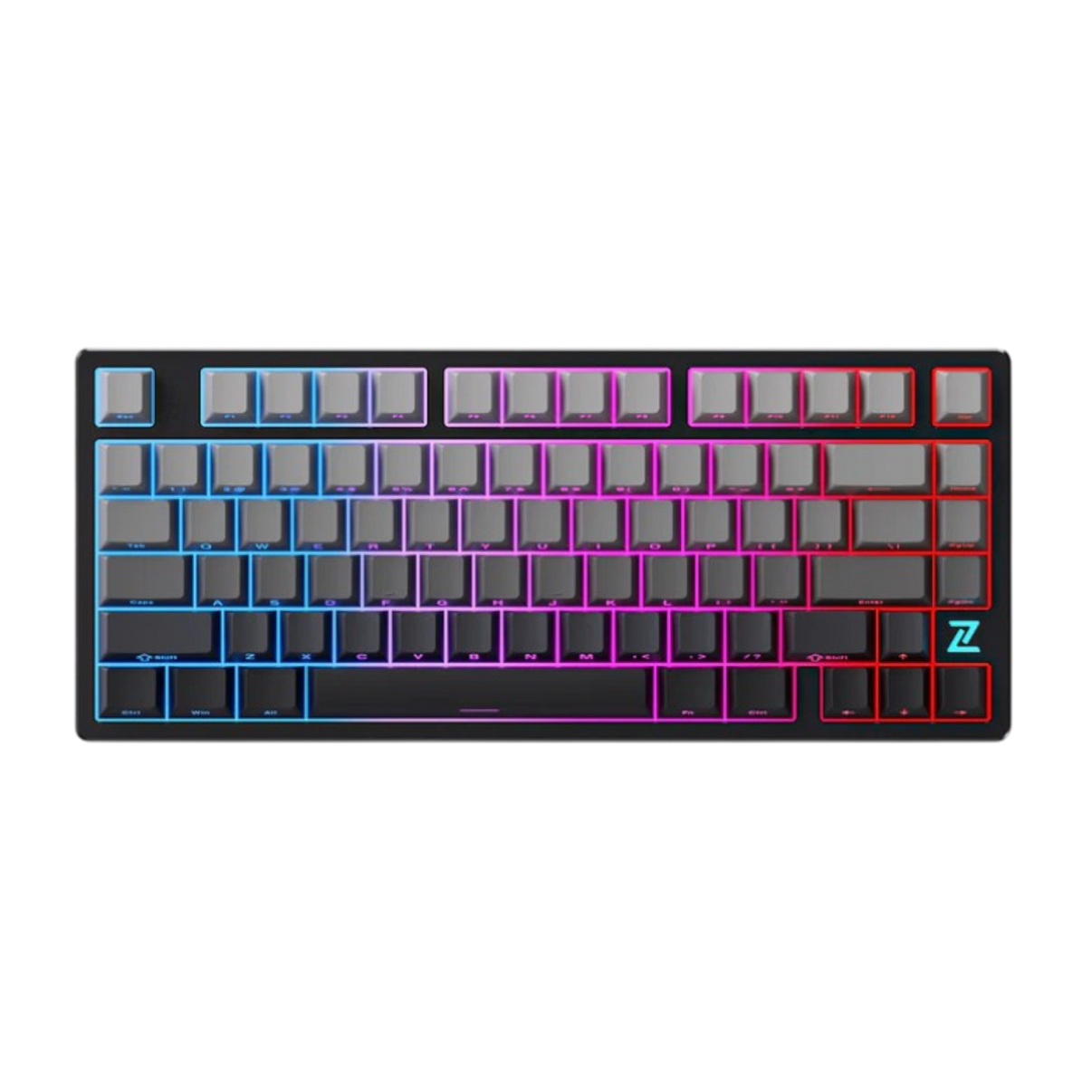 Teclado Gamer MCHOSE Z75S Aluminio Mountains Gradient – Layout 75 por ciento, chasis de aluminio y diseño en degradado montañoso
