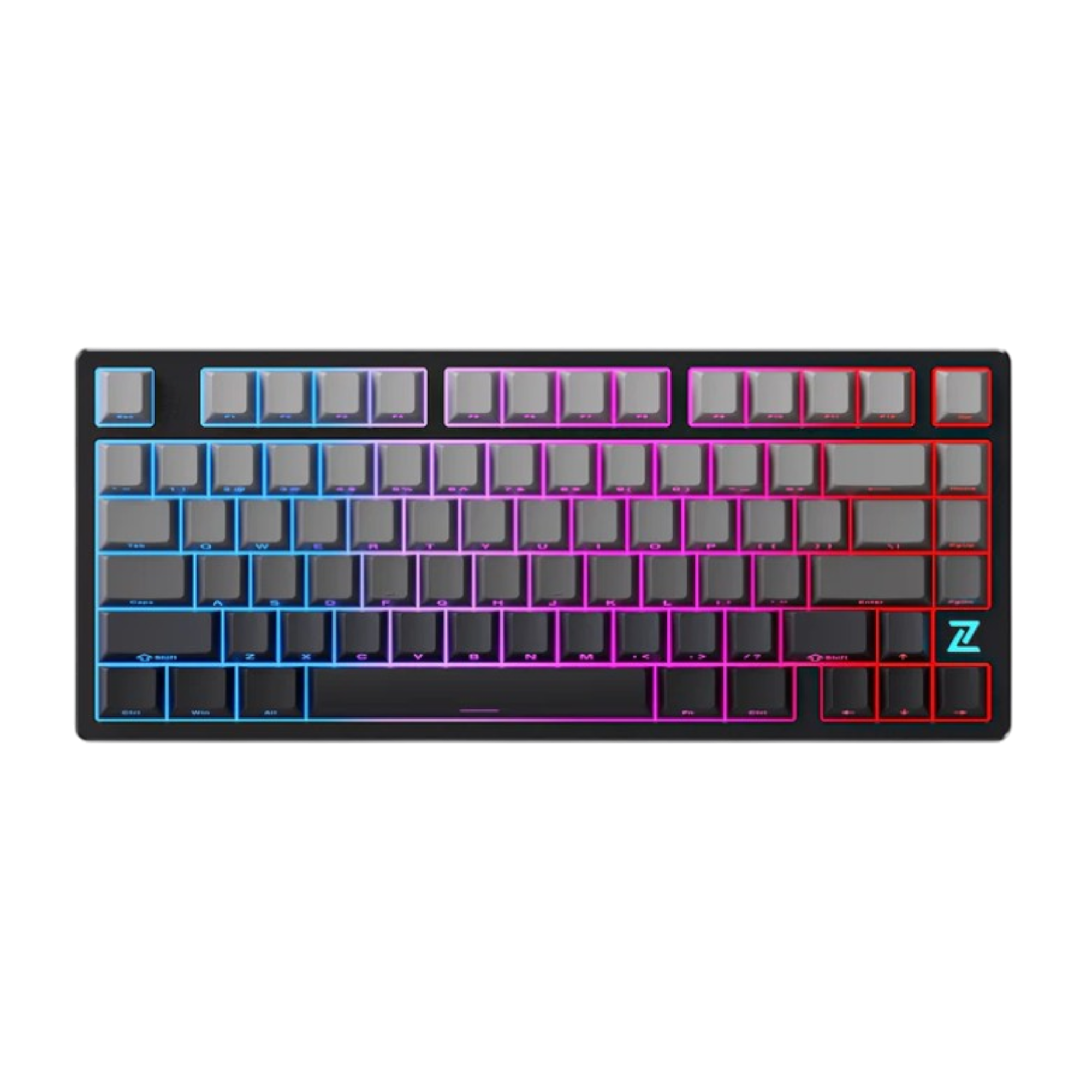 Teclado Gamer MCHOSE Z75S Aluminio Mountains Gradient – Layout 75 por ciento, chasis de aluminio y diseño en degradado montañoso
