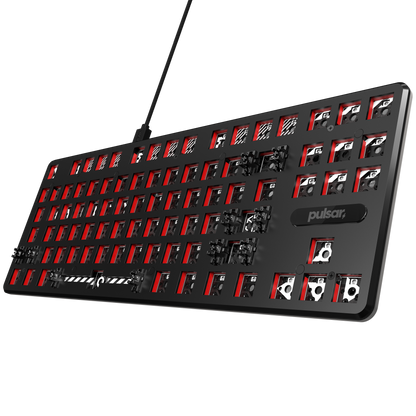 Base Teclado Gamer Pulsar PCMK TKL 80% ANSI Black Barebone