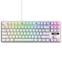 Teclado Mecánico Pulsar White TKL 80% – Formato tenkeyless, diseño blanco y switches mecánicos para alto rendimiento