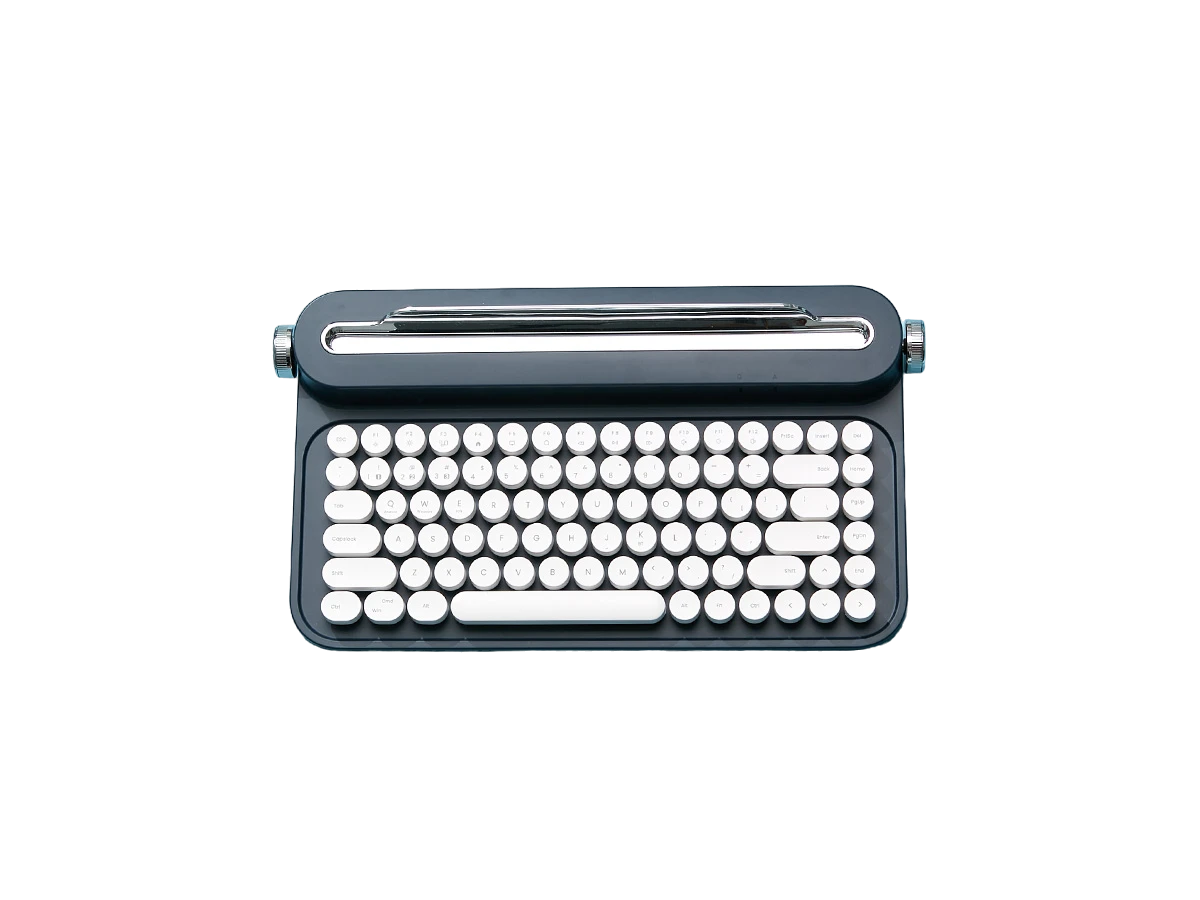 Teclado Yunzii B305 Typewriter Midnight Navy – Estilo retro, diseño Midnight Navy y funcionalidad moderna para uso diario o gaming

