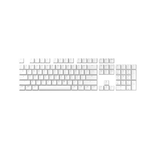 Teclas Pulsar Low Profile US ANSI White – Teclas de perfil bajo, diseño ANSI y color blanco para teclados mecánicos de alto rendimiento
