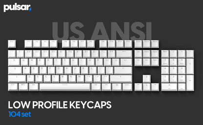 Teclado Mecánico Pulsar White TKL 80% Low Profile