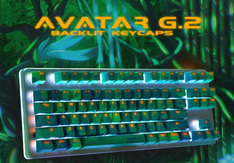 Teclas TAIHAO ABS-Cubic Keyset - Backlitc Avatar Gen2 Green