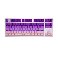 Teclas TAIHAO PBT Backlit Cubic Spring in Tokyo Pink – Teclas retroiluminadas de PBT, diseño rosa inspirado en Tokio para teclados mecánicos