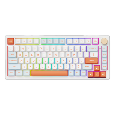 Teclado Gamer VGN N75 Wired Orange