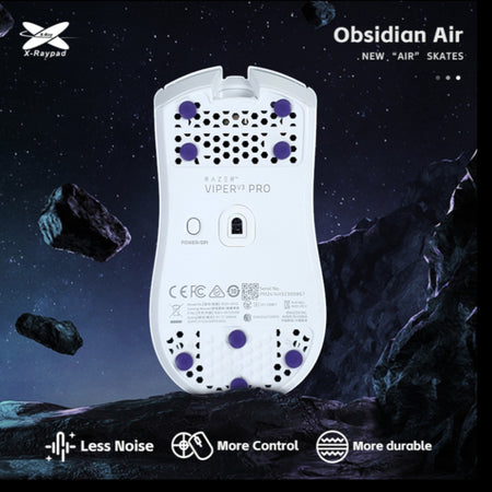 X-Raypad Obsidian Air DIY Mouse Skates |  Universal Dots para Control Extremo