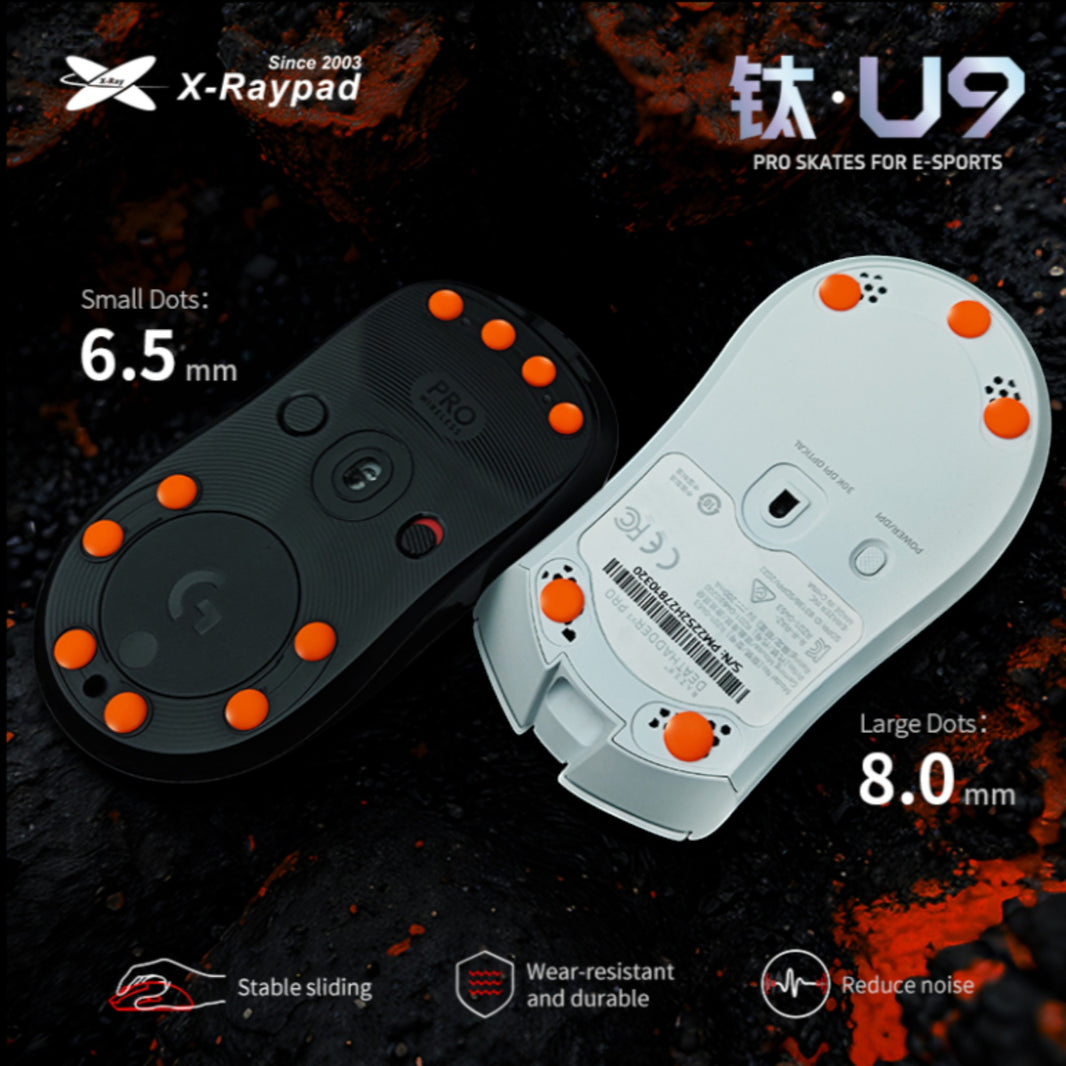 X-Raypad Titanium U9 Universal Dots | Skates Premium con 9x Durabilidad
