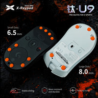 X-Raypad Titanium U9 Ultra 8.0 Universal Dots | Skates Premium con 9x Durabilidad