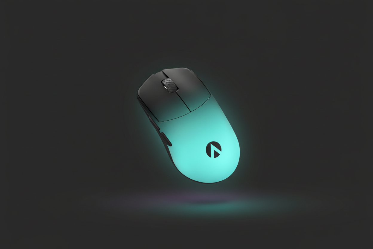 Banner web minimalista gaming mouse