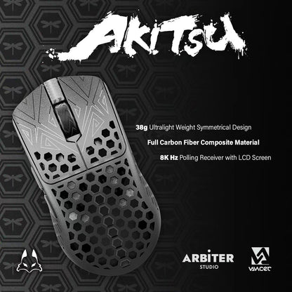 Mouse Gamer Vancer Akitsu Carbon Fiber 8K