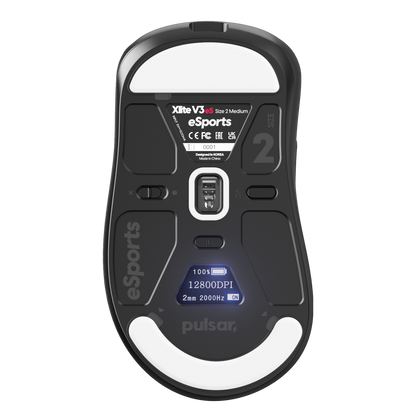 Mouse Gamer Pulsar XLite V3 eS Size 2 Black 8K