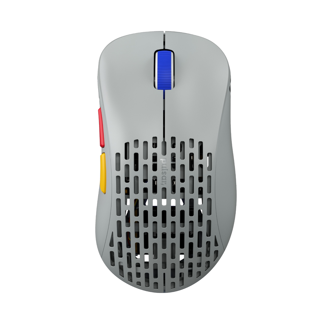 Mouse Gamer Pulsar Xlite Wireless V2 Competition Mini Retro Gray – Diseño mini, 4K compatible y color gris retro para precisión extrema en juegos