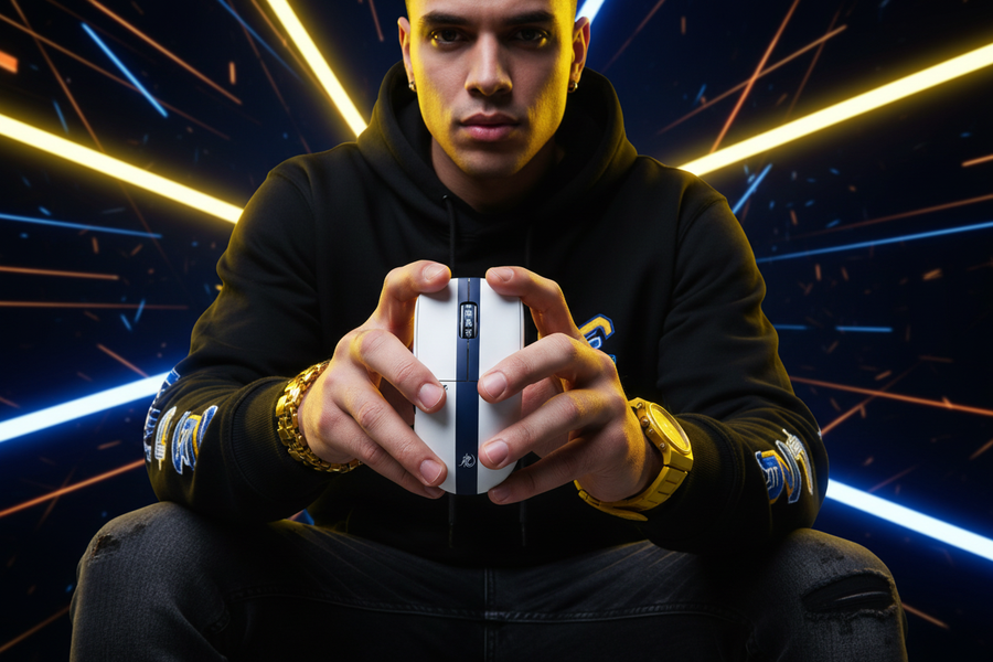 Persona millennial con Mouse Gamer Pulsar X2