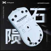 X-Raypad Meteorite Glass Mouse Skates | Dots Universales de Cristal de Dureza Infinita